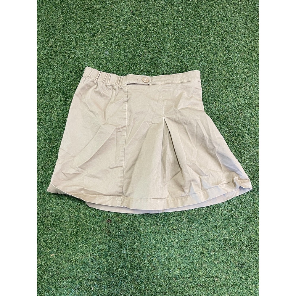 Amazon Essentials Uniform Scooter Skorts Girls XL‎ Brown Stretch Elastic Waist